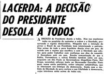 25 de Agosto de 1961, O País, página 1