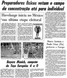 18 de Maio de 1974, Esportes, página 21