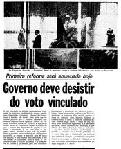 13 de Abril de 1977, Primeira Página, página 1