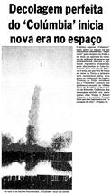 13 de Abril de 1981, Primeira Página, página 1