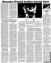 11 de Maio de 1984, Esportes, página 20
