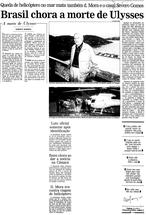 14 de Outubro de 1992, Primeira Página, página 1