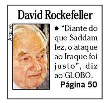 Bilionário americano David Rockefeller morre aos 101 anos - Jornal O Globo