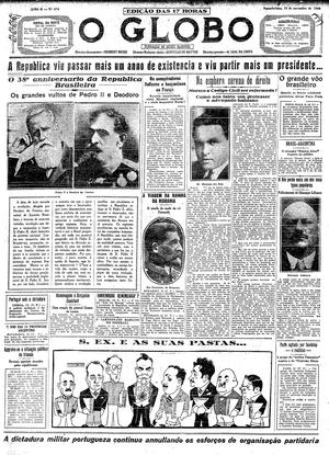 Página 1 - Edição de 15 de Novembro de 1926