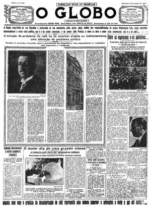 Página 1 - Edição de 30 de Outubro de 1929