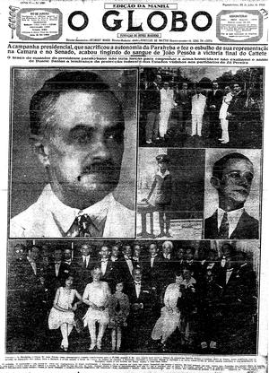 Página 1 - Edição de 28 de Julho de 1930