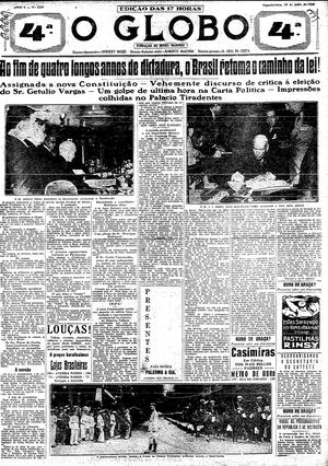 Página 1 - Edição de 16 de Julho de 1934