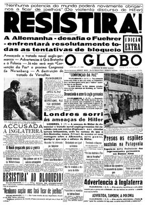 Página 1 - Edição de 01 de Abril de 1939