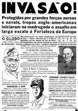 06 de Junho de 1944, O Mundo, página 1