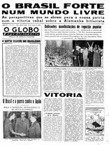 10 de Maio de 1945, O Globo Expedicionário, página 1