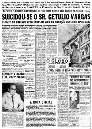 Página 1 - Edição de 24 de Agosto de 1954