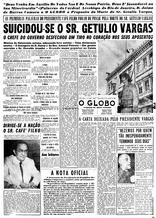 24 de Agosto de 1954, Primeira seção, página 1