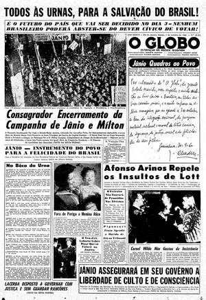 Página 1 - Edição de 01 de Outubro de 1960
