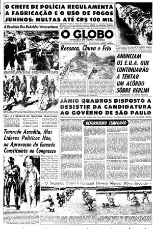 Página 1 - Edição de 09 de Maio de 1962