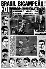 18 de Junho de 1962, Caderno Brasil Bicampeão do Mundo, página 1