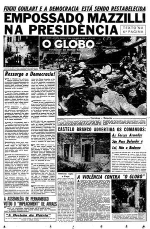 Página 1 - Edição de 02 de Abril de 1964