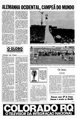 Página 1 - Edição de 08 de Julho de 1974