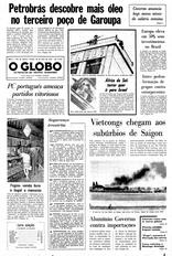 29 de Abril de 1975, Primeira Página, página 1