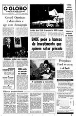 25 de Setembro de 1976, Primeira Página, página 1