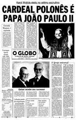 17 de Outubro de 1978, Primeira Página, página 1