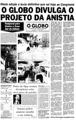 27 de Junho de 1979, Primeira Página, página 1
