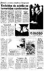 28 de Junho de 1979, Primeira Página, página 1