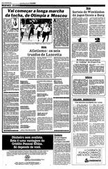 18 de Junho de 1980, Esportes, página 24