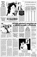 12 de Dezembro de 1980, Primeira Página, página 1