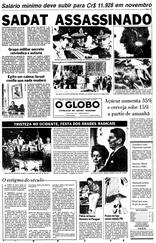 07 de Outubro de 1981, Primeira Página, página 1