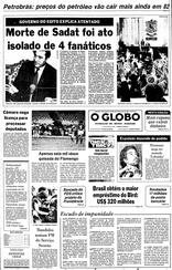 08 de Outubro de 1981, Primeira Página, página 1