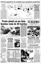 18 de Janeiro de 1982, Primeira Página, página 1