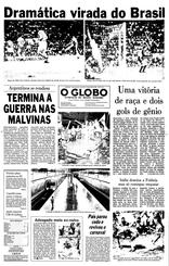 15 de Junho de 1982, Primeira Página, página 1
