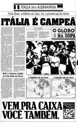 12 de Julho de 1982, Esportes, página 1