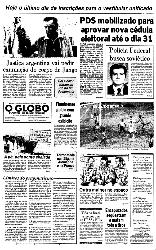 20 de Agosto de 1982, Primeira Página, página 1
