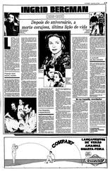 31 de Agosto de 1982, Cultura, página 25