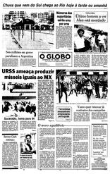 07 de Dezembro de 1982, Primeira Página, página 1