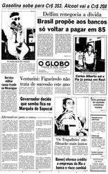 17 de Agosto de 1983, Primeira Página, página 1