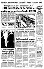 06 de Setembro de 1983, Primeira Página, página 1