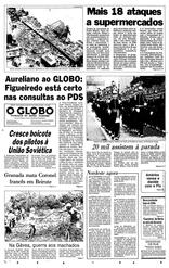 08 de Setembro de 1983, Primeira Página, página 1