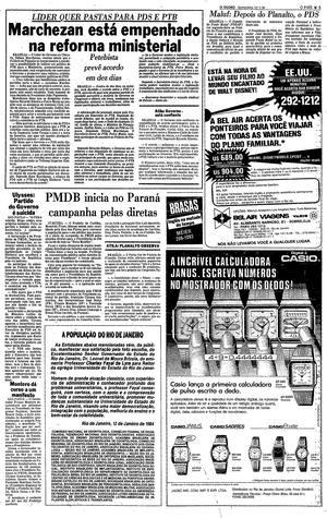 Página 5 - Edição de 12 de Janeiro de 1984