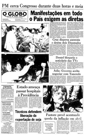 Página 1 - Edição de 25 de Abril de 1984