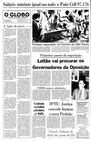 Página 1 - Edição de 27 de Abril de 1984
