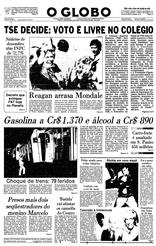 07 de Novembro de 1984, Primeira Página, página 1
