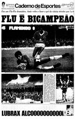 17 de Dezembro de 1984, Esportes, página 1