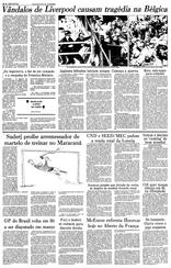 30 de Maio de 1985, Esportes, página 28