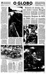 10 de Junho de 1985, Primeira Página, página 1