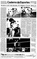 19 de Agosto de 1985, Esportes, página 1