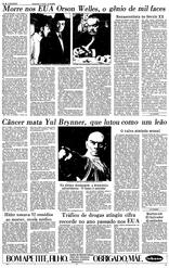 11 de Outubro de 1985, O Mundo, página 14