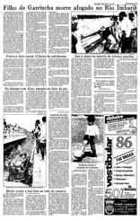 13 de Janeiro de 1986, Esportes, página 5