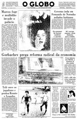 26 de Fevereiro de 1986, Primeira Página, página 1